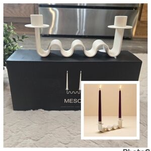 MESO Helen White Candle Holder - new in box